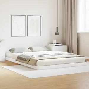 Кровать VidaXL 140x220 см с рамой из массива сосны