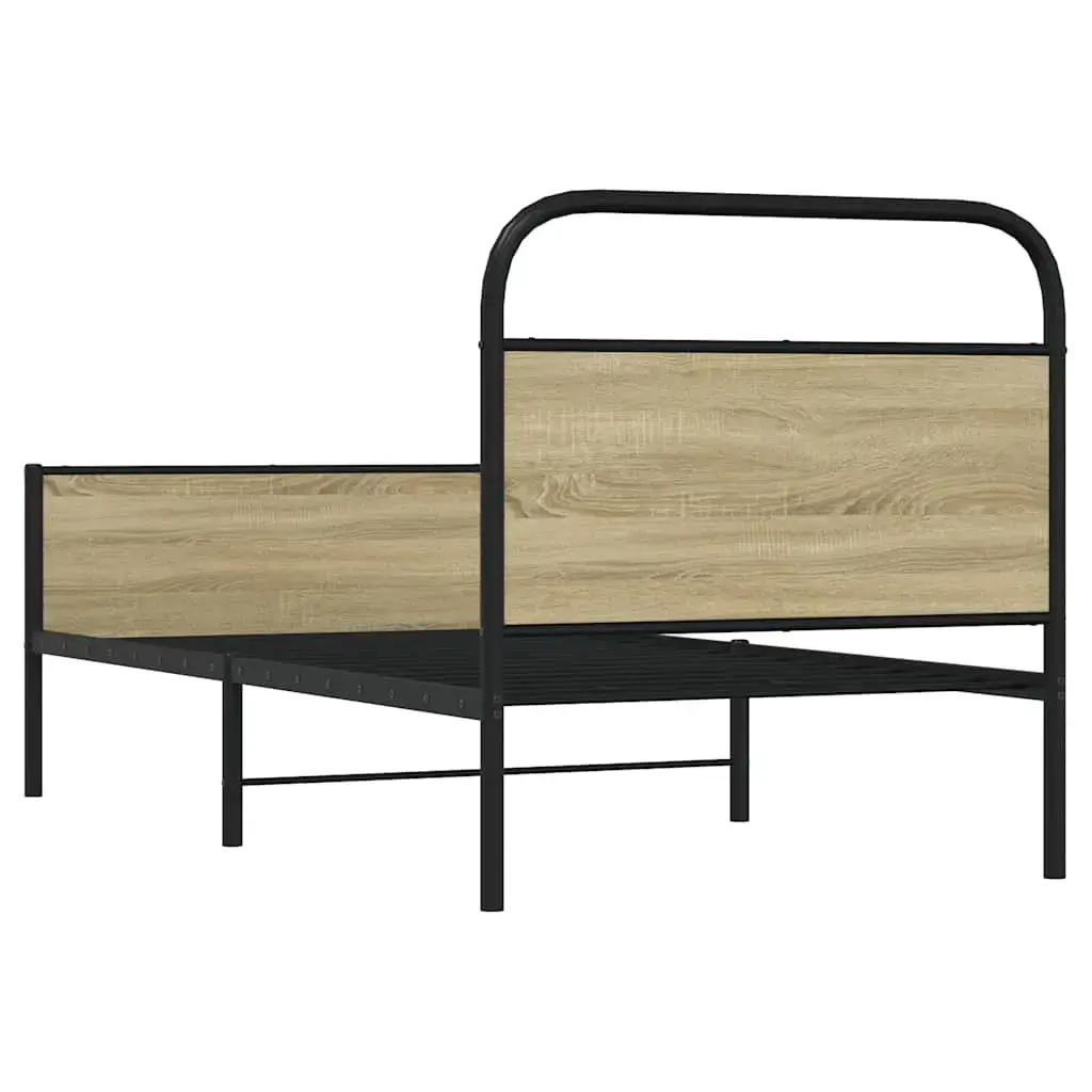 Каркас кровати VidaXL 3318697 — дуб, 198x207 см Photo 7