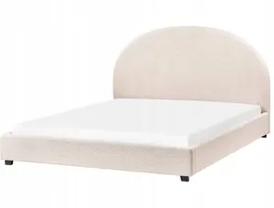 Кровать Beliani VAUCLUSE 160 x 200 см светло-бежевый - мягкая кровать