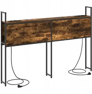 Galvgali ar glabāšanu VidaXL dūmota ozola 150 cm