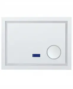 Bathroom LED Mirror Beliani THAIX 80 x 60 cm Silver