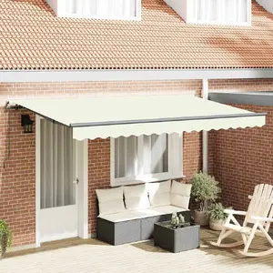 Выдвижная маркиза VidaXL 4 x 2 м кремовая и антрацитовая — VidaXL 3329772