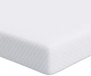 Aizsargpārklājs matracim balts 90 x 190 cm VidaXL — ūdensizturīgs ar gumiju, vienguļamā
