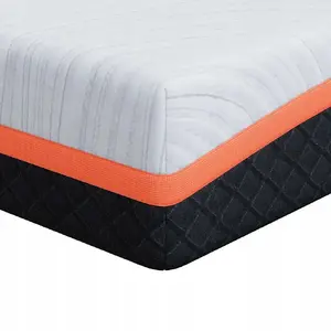 Mattress VidaXL 100 x 200 cm Foam — white and gray, single mattress