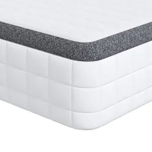 Mattress set 2 pcs VidaXL 70 x 200 cm, knitted fabric, white and gray