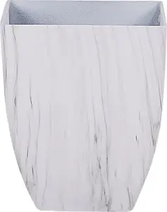 Кашпо Shumee MIRO 28×28×34 см эффект мрамора пластиковое