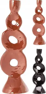 Candlestick glazed 25 cm, Lumarko — decorative tabletop candle holder, 2 styles