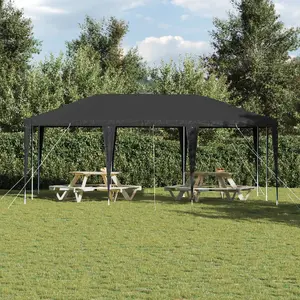 Party Tent VidaXL 6x4 m Antracytowy PE — outdoor event canopy 6 × 4 m