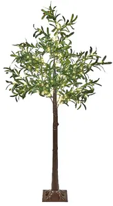 Outdoor LED Decorative Tree Beliani Celioni 180 cm, green, with lights