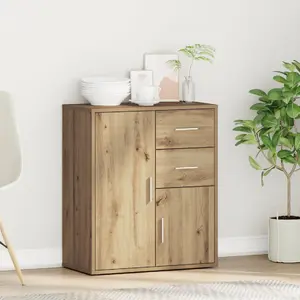 Sideboard Buffet VidaXL, model 871416, particleboard, oak artisan finish, 60 x 31 x 70 cm