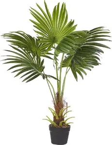 Artificial potted fan palm Shumee 100 cm, decorative indoor faux palm, model 294609