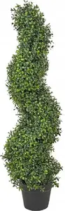 Искусственное растение в горшке Beliani Spiral Tree, 98 см — декоративное комнатное растение