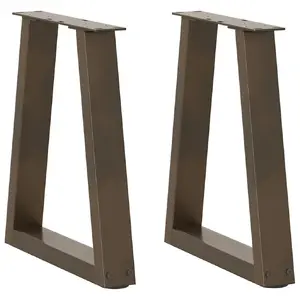 Galda kāja VidaXL 4012579, metāla hroma pārklājums, iekšdarbiem, augstums 900 mm, platums 733 mm
