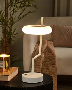 Настольная лампа Beliani ALVIELA LED беспроводная со ściemniaczem, металл, белая