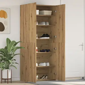 Шкаф для обуви VidaXL Artisan Oak 80 x 35,5 x 180 см