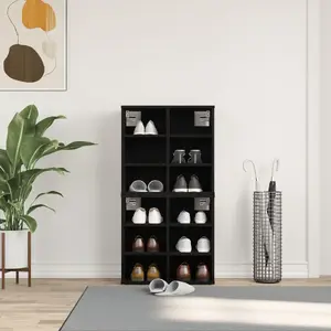 Тумба для обуви VidaXL 2 шт Черный дуб 52.5x30x50 см