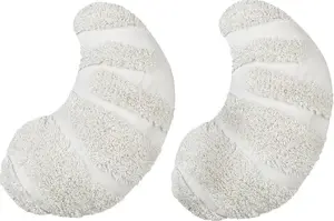 Decorative children's pillows Beliani 2-pack cotton crescent 40 x 25 cm white