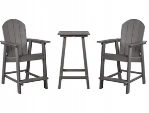 Набор балконной мебели Beliani ADIRONDACK — темно-серый