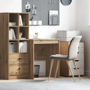 Desk VidaXL model 869417, brown, 60 cm x 50 cm compact work table