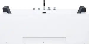 Bathtub Beliani GALLEY LED with hydromassage, white
