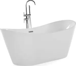 Freestanding bathtub Beliani ANTIGUA 160 x 76 cm white