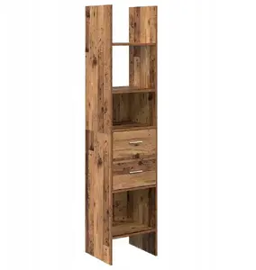 Книжный стеллаж VidaXL Stare drewno 40 x 35 x 180 см — деревянный шкаф