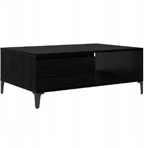 Журнальный стол VidaXL 90 x 60 x 35 см Черный дуб