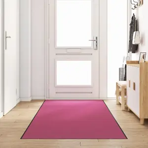 Коврик для входа vidaXL, полиамид, розово‑чёрный, 400 x 120 x 0.9 см