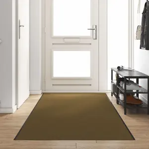 Durvju paklājs VidaXL poliamīds brūns/melns 350 x 120 x 0.9 cm