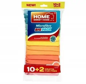 Microfiber Cleaning Cloths Spontex HSH Big Pack 10+2 pieces