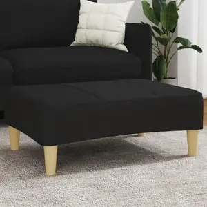 Подставка для ног VidaXL 30,3" x 21,7" x 12,2" черная ткань