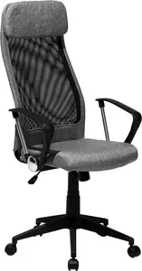 Biroja krēsls Beliani Pioneer - ergonomisks pelēks darba krēsls