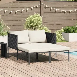 Atpūtas krēsls VidaXL modelis 42004136 — saliekams poliestera krēsls 115 x 153 x 69.5 cm