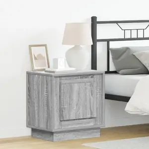 Тумбочка VidaXL модель 869572, серый дуб Sonoma, фанера, 44 x 34,5 x 45 см