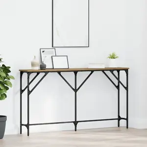 Konsoles galds VidaXL modelis 871334, inženierkoka ozols, 140 x 23 x 75 cm