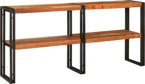 Консольный стол VidaXL 160x33x75 см цельная акация сырой финиш