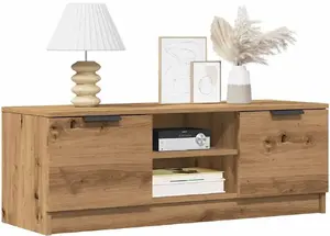 Тумба под телевизор VidaXL 102x35x36,5 см, дуб artisan, деревянный шкаф