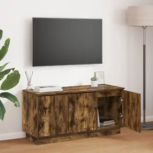 ТВ-тумба VidaXL дымчатый дуб 100 x 38 x 49 см - древесный материал