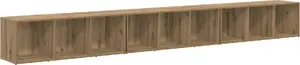 Тумба под TV VidaXL модель 3393554, комплект из 3 шт., дуб Artisan, 37 x 35 x 107,5 см