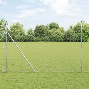 Žogu komplekts VidaXL modelis 3352969, cinkota tērauda, 25 x 1.5 m