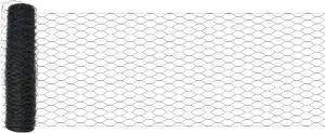 Шестиугольная оградительная сетка VidaXL 1 x 100 м серая сталь