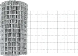 Забор VidaXL Ogrodzenie Euro 0,4 x 50 м оцинкованная сталь