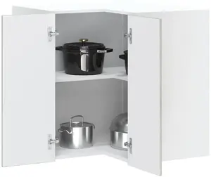 Настенный угловой кухонный шкаф VidaXL Lucca с отделкой Sonoma серый дуб