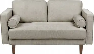 Dīvāns Beliani NURMO divvietīgs, brūni–pelēks audums, modelis 441529 Bel
