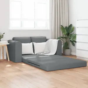 Диван-кровать VidaXL 2 в 1 темно-серый ткань 148×71×83 см
