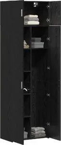 Шкаф для хранения VidaXL 3365634 отделка черный дуб 70 x 42,5 x 225 см