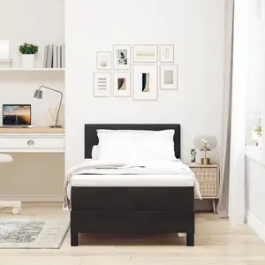 Кровать с матрасом VidaXL 90x200 см Черный бархат