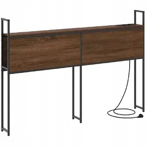 Galvgalis ar uzglabāšanu VidaXL 120 cm Brūns ozols — ar uzglabāšanas nodalījumu