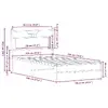 Каркас кровати VidaXL 4106884 Photo 10