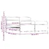 Gultas rāmis VidaXL 3318641 — ozols, 198x207 cm Photo 9